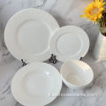 Set di cena ceramica personalizzata set glassa stoviglie in gres